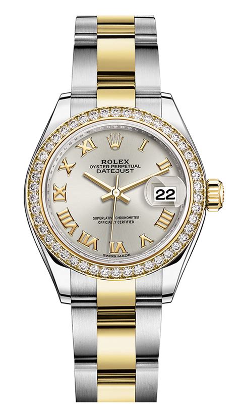 diamond bezel for ladies rolex datejust|ladies Rolex Datejust two tone.